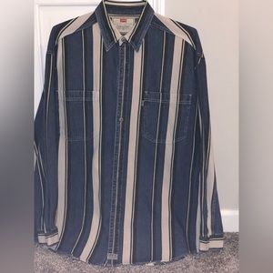 Vintage Levis Denim Throwback Long-Sleeve Shirt